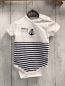 Preview: neu Jacky Body Gr. 62  weiß blaue Streifen 