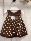 Preview: chicco neu Wendekleid Gr. 56  braun weiße Punkte + weiß braune Punkte NP 49,90 €