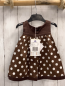 Preview: chicco neu Wendekleid Gr. 62  braun weiße Punkte + weiß braune Punkte NP 49,90 €