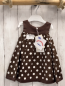 Preview: chicco neu Wendekleid Gr. 68  braun weiße Punkte + weiß braune Punkte NP 49,90 €