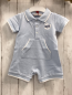 Preview: Boboli neu Playsuit Gr. 68  hellblau Polokragen