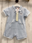 Preview: Boboli neu Playsuit Gr. 80  hellblau Polokragen