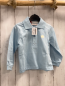 Preview: Boboli neu Langarmshirt Gr. 74  hellblau Polokragen