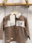 Preview: Chicco neu Langarmshirt Gr. 74  braun weiße Streifen Polokragen NP 29,90 €