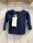 Preview: Chicco neu Langarmshirt Gr. 62  blau rot graue Schrift NP 14,90 €