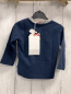 Preview: Chicco neu Langarmshirt Gr. 68  blau rot graue Schrift NP 14,90 €