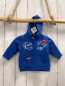 Preview: Blue seven neu Sweatjacke Gr. 62  blau hellblaue Schrift 