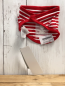Preview: neu Jacky Halstuch rot weiß gestreift gesticktes Seepferdchen