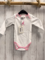 Preview: Bellybutton neu Body Gr. 62/68  weiß rosa Bund Hase langarm