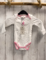 Preview: Bellybutton neu Body Gr. 62/68  weiß rosa Bund Hase langarm