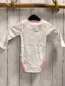 Preview: Bellybutton neu Body Gr. 62/68  weiß rosa Bund Hase langarm