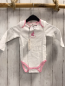 Preview: Bellybutton neu Body Gr. 62/68  weiß rosa Bund Hase langarm
