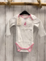 Preview: Bellybutton neu Body Gr. 62/68  weiß rosa Bund Hase langarm