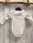 Preview: Bellybutton neu Body Gr. 62/68  weiß rosa Bund Hase langarm