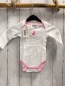 Preview: Bellybutton neu Body Gr. 62/68  weiß rosa Bund Hase langarm