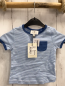 Preview: Bellybutton neu T-Shirt Gr. 74  blau weiß gestreift dunkelblauer Bund + Brusttasche