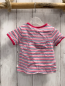 Preview: Bellybutton neu T-Shirt Gr. 62  weiß pink blau rosa Streifen pink Bund 