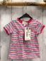 Preview: Bellybutton neu T-Shirt Gr. 74  weiß pink blau rosa Streifen pink Bund 