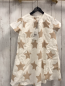 Preview: Bellybutton neu Kleid Gr. 98  weiß beige Sterne 100% Baumwolle NP 25,95€
