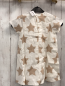 Preview: Bellybutton neu Kleid Gr. 98  weiß beige Sterne 100% Baumwolle NP 25,95€