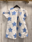 Preview: Bellybutton neu Kleid Gr. 68  weiß hellblaue Sterne 100% Baumwolle NP 39,95 €