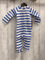 Preview: Aden + anais neu Schlafanzug Gr. 68  blau weiß gestreift 95% Baumwolle