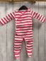 Preview: Aden + anais neu Schlafanzug Gr. 68  pink weiß gestreift 95% Baumwolle
