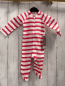 Preview: Aden + anais neu Schlafanzug Gr. 62  pink weiß gestreift 95% Baumwolle