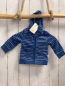 Preview: Bellybutton neu Frotteejacke Gr. 62  blau hellblau weiße Streifen