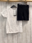 Preview: 2tlg neu Blue seven T-Shirt + Shorts  Gr. 110  weiß Eiscreme Deutschland + schwarz