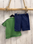 Preview: 2tlg neu Blue seven T-Shirt + Shorts  Gr. 68  grün weiß Schrift blaue Nähte + blau