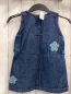 Preview:  Kleid Gr. 116  blau Jeans Blumen 