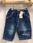Preview: neu Hose Gr. 50  blau Jeans weiße Schrift + Nähte NP 8,99 €
