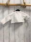 Preview: Boboli neu Strickjacke Gr. 62  weiß Lochmuster