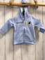 Preview: Blue seven neu Sweatjacke Gr. 62  hellblau Schrift Zahl Boot