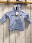 Preview: Blue seven neu Sweatjacke Gr. 62  hellblau Schrift Zahl Boot
