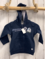 Preview: Blue seven neu Sweatjacke Gr. 62  dunkelblau hellblaue Schrift Zahl Boot