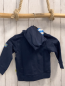 Preview: Blue seven neu Sweatjacke Gr. 80  blau bunte Schrift innen blau weiß gestreift