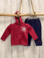 Preview: Blue seven 2tlg neu Sweatjacke + Jogginghose Gr. 74  beerenton Mädchen + blau