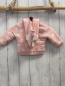 Preview: Boboli neu Strickjacke Gr. 62  rosa weiße Sterne gefüttert