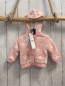 Preview: Boboli neu Strickjacke Gr. 56  rosa weiße Sterne gefüttert