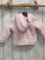 Preview: Boboli neu Strickjacke Gr. 74  rosa grauer Stern gefütter Kapuze