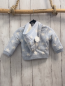 Preview: Boboli neu Strickjacke Gr. 68  hellblau weiße Sterne gefüttert Kapuze