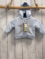 Preview: Boboli neu Strickjacke Gr. 62  hellblau grauer Stern gefüttert Kapuze NP 45,90€