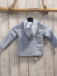 Preview: Boboli neu Wende-Sweatjacke Gr. 74  hellblau + hellblau weiß gestreift Kapuze