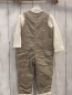 Preview: 2tlg Boboli neu Langarmshirt + Latzhose Gr. 80  weiß gelbe Sterne + beige Kord gefüttert gestickte Schrift + Stern
