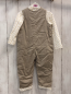 Preview: 2tlg Boboli neu Langarmshirt + Latzhose Gr. 80  weiß gelbe Sterne + beige Kord gefüttert gestickte Schrift + Stern