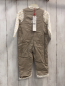 Preview: 2tlg Boboli neu Langarmshirt + Latzhose Gr. 74  weiß gelbe Sterne + beige Kord gefüttert gestickte Schrift + Stern