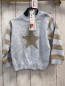 Preview: Boboli neu Pullover Gr. 86  hellblau beige Streifen + Stern Strick