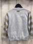Preview: Boboli neu Pullover Gr. 86  hellblau beige Streifen + Stern Strick